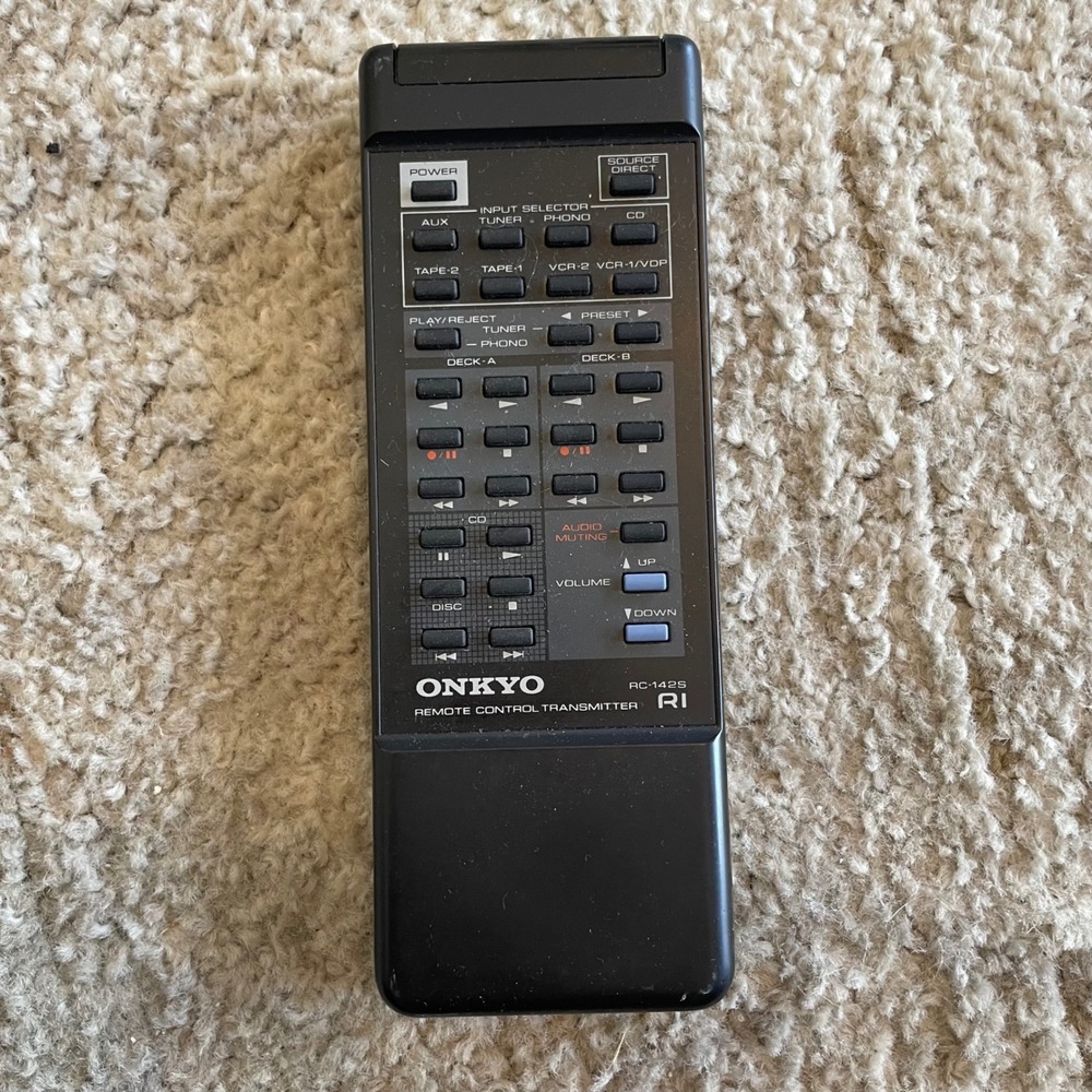 Onkyo RC-142S RI Remote Control Transmitter for Audio Video Stereo Systems Black
